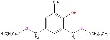 2,4 bis dodecylthiomethyl 6 methylphenol