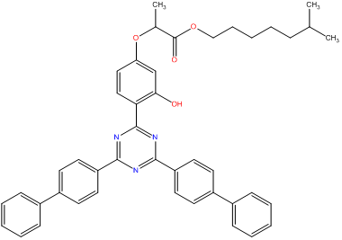 isooctyl 2 4 4,6 bis 1,1' biphenyl 4 yl 1,3,5 triazin 2 yl 3 hydroxyphenoxy propanoate