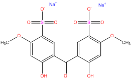 2,2’ dihydroxy 4,4’ dimethoxybenzophenone 5,5’ bis sodium sulfonate