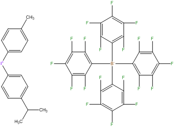 4 isopropylphenyl p tolyl iodoniumtetrakis pentafluorophenyl borate