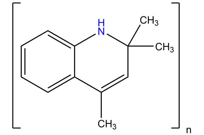 Poly(1,2-dihydro-2,2,4-trimethylquinoline)